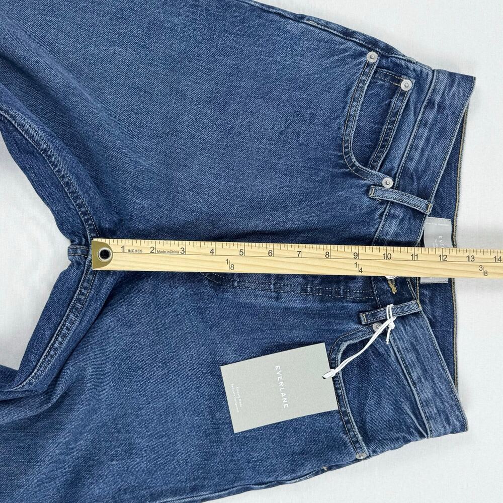 Everlane Women's 90's Way High Straight Leg Jean Size 25 Long Mid Indigo - Picture 13 of 16